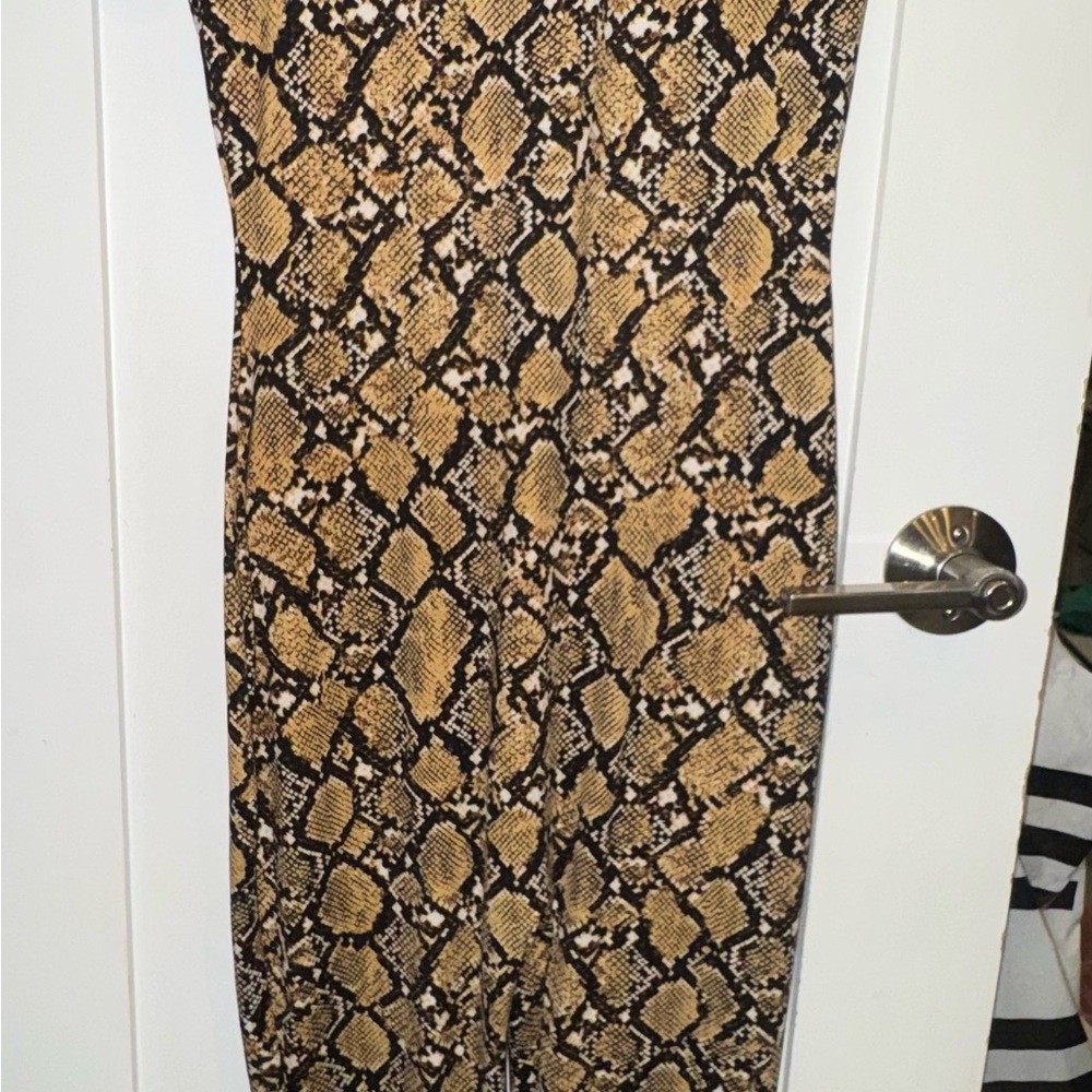 Chic Snake Print Jumpsuit